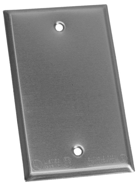 BWF 711-1 Cover, 4-9/16 in L, 2-13/16 in W, Steel, Gray, Powder-Coated [SKU: ORG1718618]