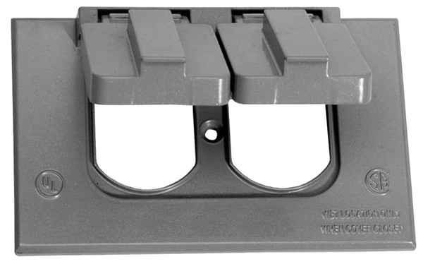 BWF FC-81V Cover, 4-1/2 in L, 2-3/4 in W, Rectangular, Metal, Gray, Powder-Coated [SKU: ORG1719236]