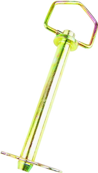 SpeeCo S07114500 Hitch Pin, 3/8 in Dia Pin, 5 in L, 3-1/2 in L Usable, 2 Grade, Steel, Yellow Zinc Dichromate [SKU: ORG6402572]
