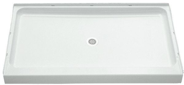 Sterling Ensemble 72131100-0 Shower Base, 60 in L, 34 in W, 5-1/2 in H, Vikrell, White, Alcove Installation [SKU: ORG4104568]
