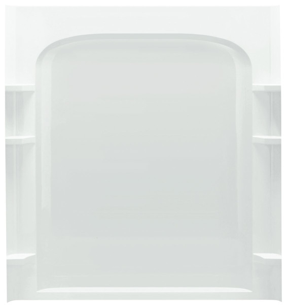 Sterling Ensemble 72232100-0 Shower Back Wall, 72-1/2 in L, 60 in W, Vikrell, High-Gloss, Alcove Installation, White [SKU: ORG1232388]