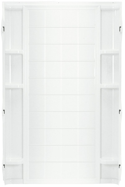 Sterling Ensemble 72102100-0 Shower Back Wall, 72-1/2 in L, 36 in W, Vikrell, High-Gloss, Alcove Installation, White [SKU: ORG1208016]