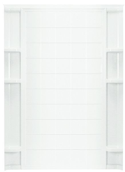 Sterling Ensemble 72132100-0 Shower Back Wall, 72-1/2 in L, 60 in W, Vikrell, High-Gloss, Alcove Installation, White [SKU: ORG7017890]