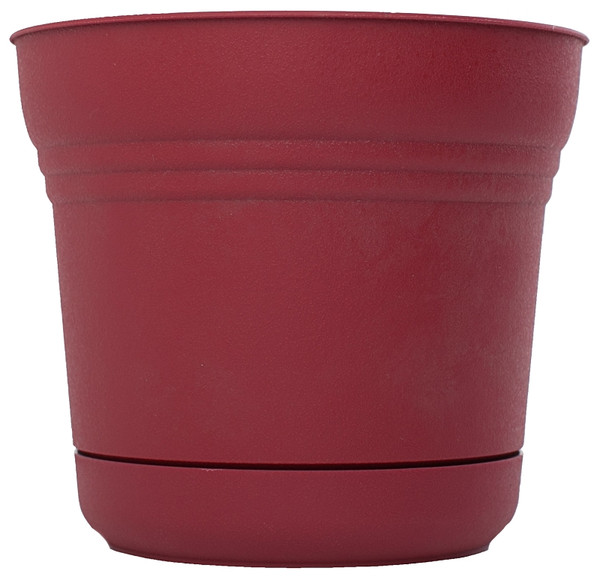 Bloem Saturn SP1212 Planter, 10.8 in W, Polypropylene, Union Red [SKU: ORG4691580]