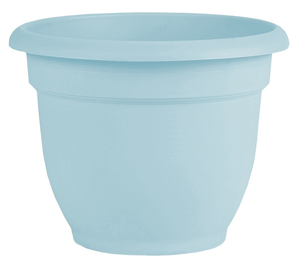 Bloem Ariana Series AP0837 Planter, 8-3/4 in W, 8-3/4 in D, Round, Plastic, Misty Blue [SKU: ORG4694121]