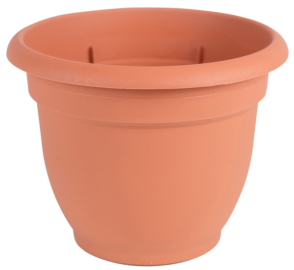 Bloem 20-56108 Self-Watering Planter, 8 in Dia, 8-3/4 in W, Round, Plastic, Terra Cotta [SKU: ORG4692919]