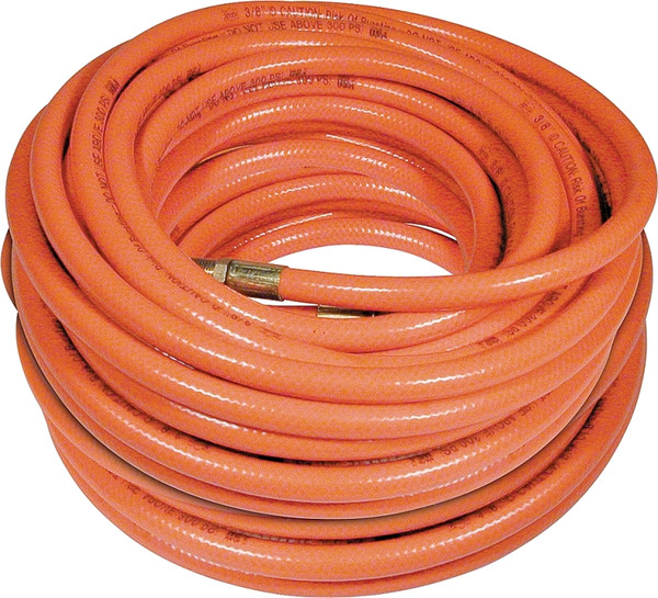 Amflo 576-100A-5 Air Hose, 3/8 in OD, 100 ft L, MNPT, 300 psi Pressure, PVC, Orange [SKU: ORG3557089]