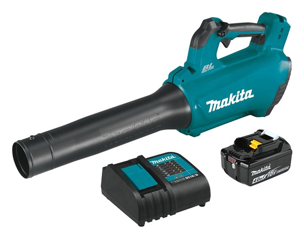 Makita XBU03SM1 Blower Kit, 4 Ah, 18 V Battery, Lithium-Ion Battery, 459 cfm Air, Teal [SKU: ORG7373087]