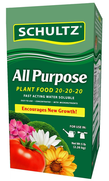 Schultz SPF70690 Plant Fertilizer, 5 lb, Powder, 20-20-20 N-P-K Ratio [SKU: ORG5785720]