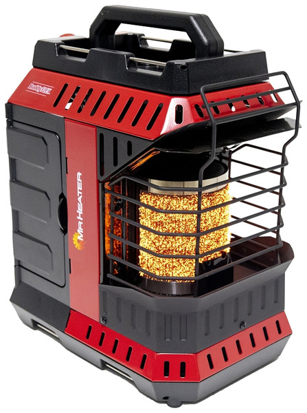 Mr. Heater Buddy FLEX F600100 Portable Radiant Heater, 1 lb Minimum Fuel Tank, Propane, 11,000 Btu/hr BTU, Red [SKU: ORG3313137]