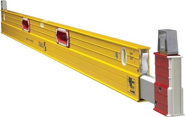 Stabila 35610 Plate Level, 72 in L, 3-Vial, Steel, Yellow [SKU: ORG7216526]