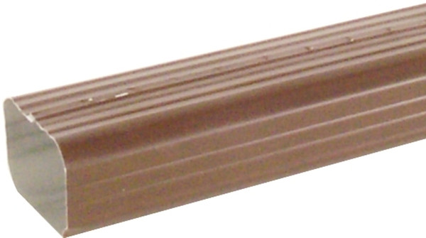 Amerimax 2401019120 Downspout, 2 in W, 3 in H, 10 ft L, Aluminum, Brown [SKU: ORG8460826]