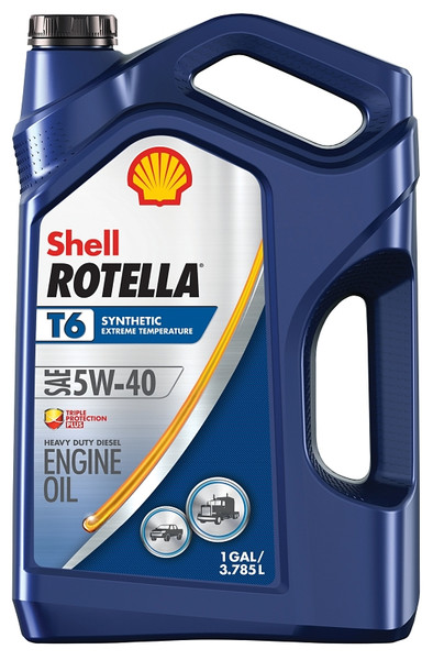 Shell Rotella T6 550045347 Diesel Motor Oil, 5W-40, 1 gal Jug [SKU: ORG9224221]