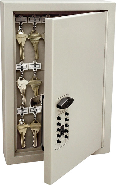 Kidde AccessPoint 001795 Key Cabinet, Steel, Clay, 8.11 in W, 12.04 in H, 3.19 in D [SKU: ORG2577195]