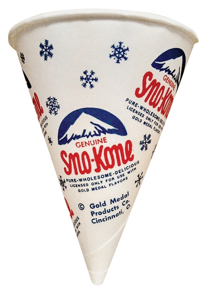 Gold Medal Sno-Kone 1060M Disposable Cup, 6 oz Cup, Wax [SKU: ORG7546286]