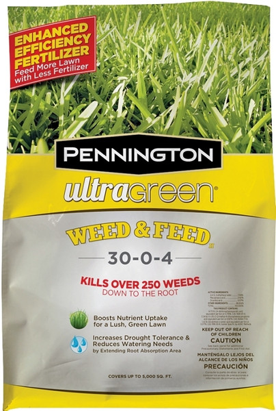 AMBRANDS 100519557 Weed and Feed Fertilizer, 14 lb Bag, Solid [SKU: ORG5912837]