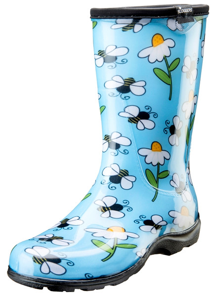 Sloggers 5020BEEBL-6 Rain and Garden Boots, 6, 15-1/2 in W, Bee, Light Blue [SKU: ORG4273587]