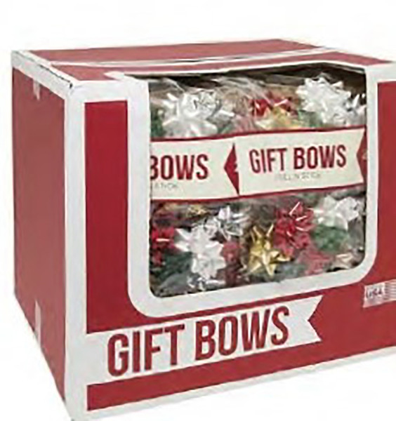 Hometown Holidays 68722 Gift Bow, Star Shape Design, Plastic, Multi-Color [SKU: ORG3728698]