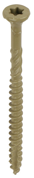 GRK Fasteners DECK ELITE 19158 Deck Screw, #9 Thread, 1-5/8 in L, Coarse, W-Cut Thread, Bugle Head, Star Drive, Steel [SKU: ORG4052551]