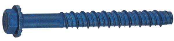 Buildex Tapcon 24193 Screw Anchor, Hex Drive, Steel, Metallic, 4 PK [SKU: ORG9191875]