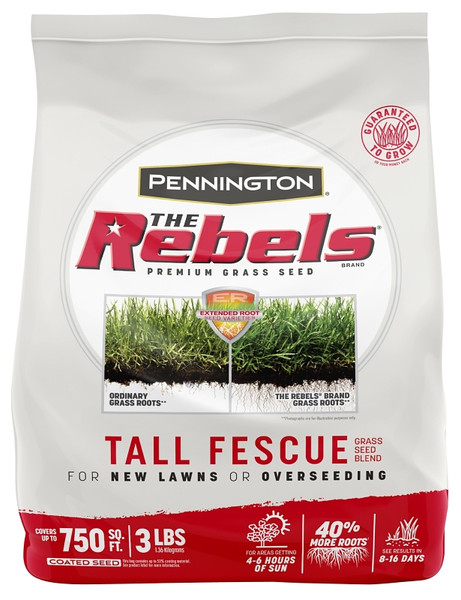 SEED REBEL TALL FESCUE MIX 3LB [SKU: ORG0696971]