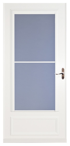 Larson Screen Away 830-82-032 Storm Door, 36 in W, 81 in H, Retractable Screen, Wood/Aluminum, White [SKU: ORG9550054]