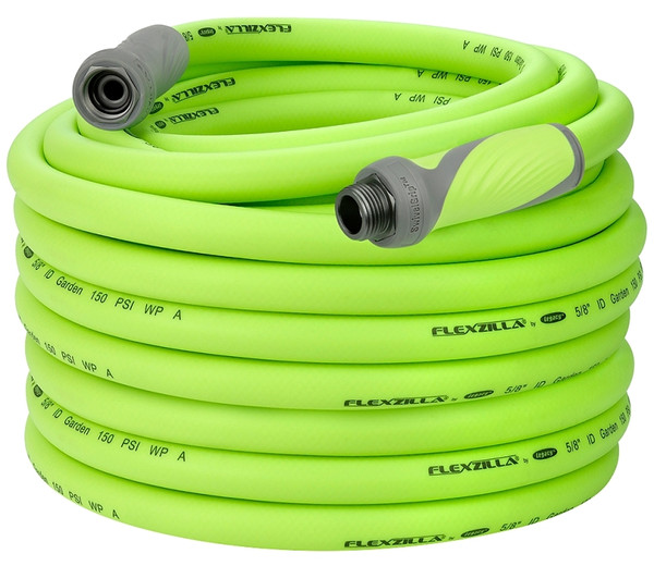 Flexzilla SwivelGrip HFZG5100YWS-N/CA Garden Hose, 5/8 in, 100 ft L, GHT, Polymer, Green [SKU: ORG8581357]