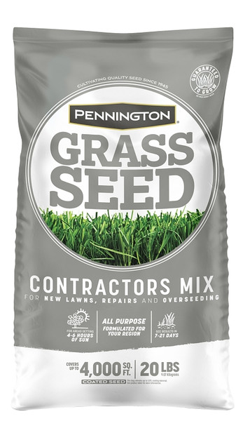 Pennington 100520605 Contractors Mix Grass Seed, 20 lb [SKU: ORG1451905]