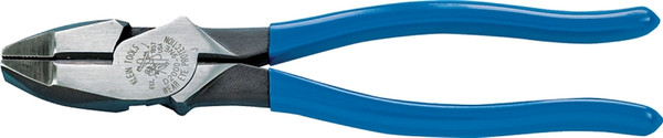 KLEIN TOOLS D2000-9NE Lineman's Plier, 9-3/8 in OAL, Light Blue Handle, 1-1/4 in W Jaw, 1.594 in L Jaw [SKU: ORG6367817]