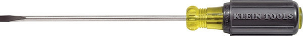 KLEIN TOOLS 601-3 Screwdriver, 3/16 in Drive, Cabinet Drive, 6-3/4 in OAL, 3 in L Shank, Rubber Handle [SKU: ORG6369391]