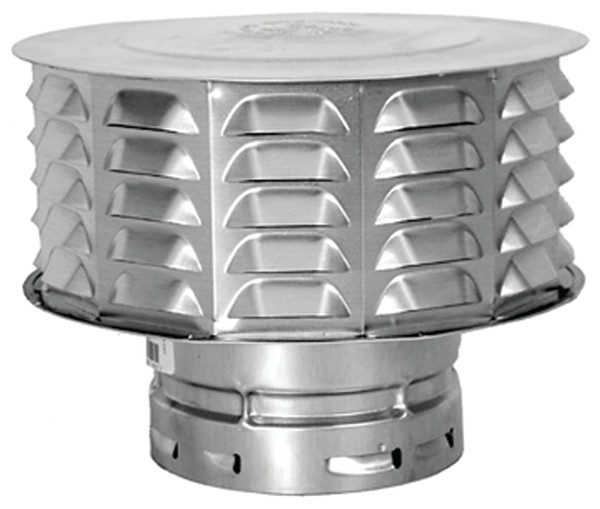 AmeriVent 8RCW Vent Cap, 8 in Connection, Snap-Lock [SKU: ORG7186562]