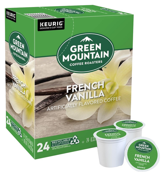 KEURIG 5000330112 K-Cup Pod, French Vanilla Flavor, Yes Caffeine, Light Roast Box [SKU: ORG0099242]