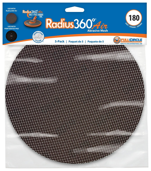 Full Circle MESH SD180-5 Sanding Disc, 180 Grit [SKU: ORG8370629]