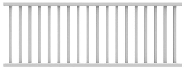 Xpanse Select 73012424 Rail Kit, 8 ft L Actual, Square Profile, Vinyl, White [SKU: ORG9020405]