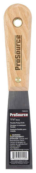 ProSource 01520R Putty Knife with Rivet, 1-1/4 in W HCS Blade [SKU: ORG7568439]
