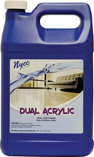 nyco NL90433-900104 Floor Seal and Finish, 128 oz, Liquid, Acrylic Polymer, White [SKU: ORG2080273]