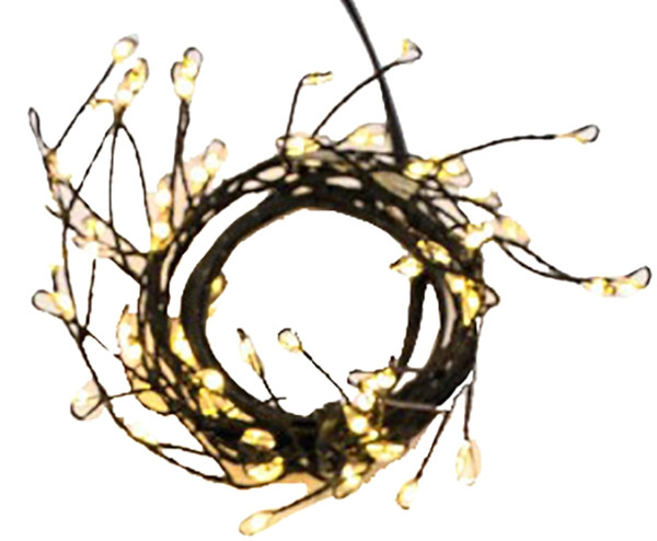 Santas Forest 03701 LED Dew Drop Lights, Dew Drop/Christmas, 100-Lamp, LED Lamp, Warm White Lamp, 8 ft L [SKU: ORG3096104]