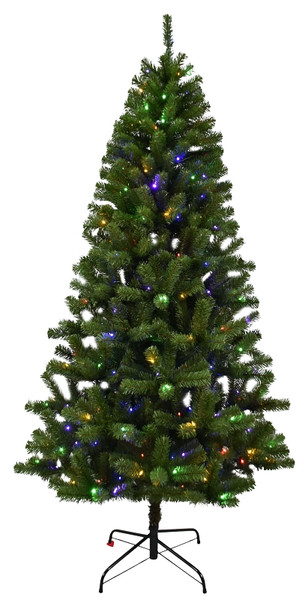 Hometown Holidays 10973 Christmas Tree, 7 ft H, Douglas Fir Family, CUL Adapter, Mini LED Bulb, White Light [SKU: ORG9357302]