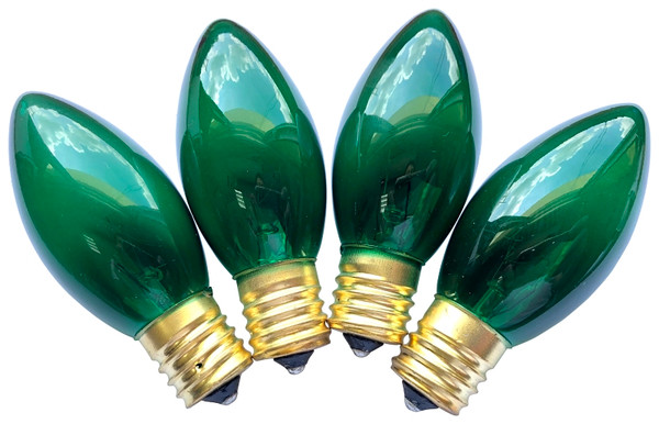 Hometown Holidays 19255 Replacement Bulb, 7 W, Intermediate Lamp Base, Incandescent Lamp, Transparent Green Light [SKU: ORG8776718]