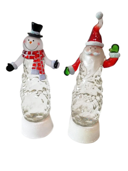 Hometown Holidays 22406 Santa/Snowman, Assorted [SKU: ORG4178869]