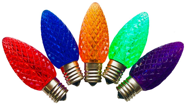 Hometown Holidays 24990 Bulb, Intermediate Lamp Base, LED Lamp, Crystal Multi Light [SKU: ORG7369994]