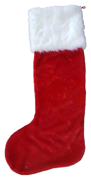 Hometown Holidays 28405 Giant Plush Stocking, Polyester, Red/White [SKU: ORG5264346]