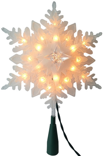 SNOWFLAKE TREE TOP 9.25IN [SKU: ORG7416092]