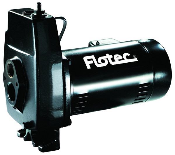 Flotec FP4222-08 Jet Pump, 6.1/12.2 A, 115/230 V, 0.75 hp, 1-1/4 in Suction, 1 in Discharge Connection, 100 ft Max Head [SKU: ORG6732846]