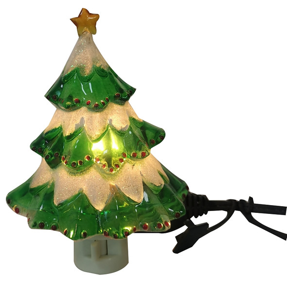 Hometown Holidays 65609 Light Night Christmas Tree, 120 V, 5 W, Soft White Light [SKU: ORG0722348]