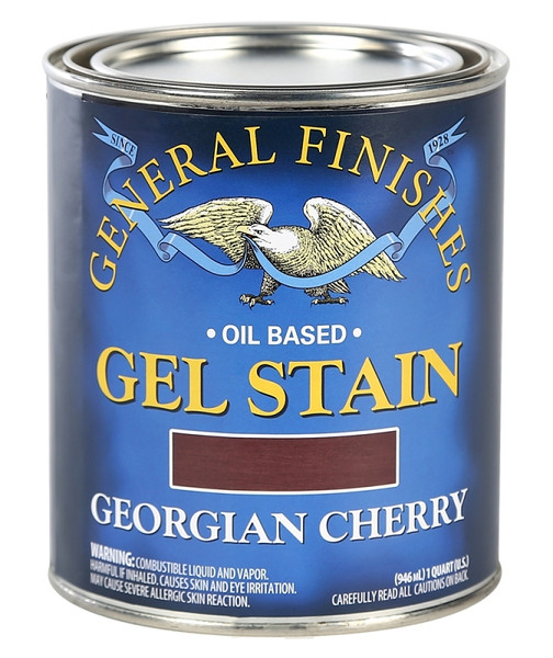 GENERAL FINISHES GCQ Gel Stain, Georgian Cherry, Liquid, 1 qt, Can [SKU: ORG5335799]