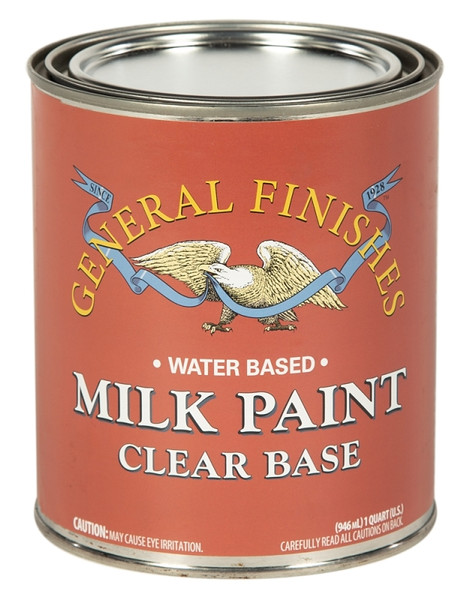 GENERAL FINISHES QCS Milk Paint, Flat, Clear, 1 qt Can [SKU: ORG5335542]