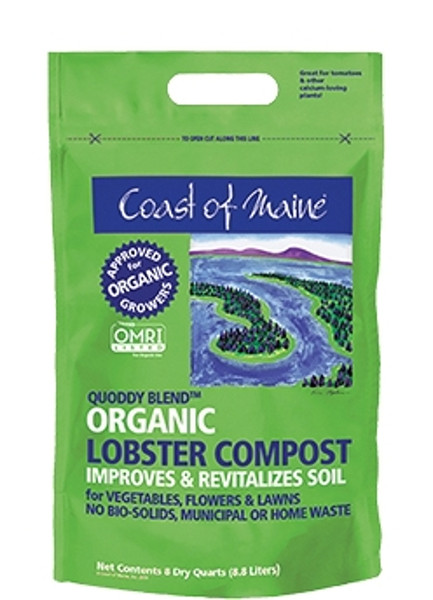 Coast of Maine 1CCLC8-200 Quoddy Blend Lobster Compost, 8 qt Bag [SKU: ORG2489284]