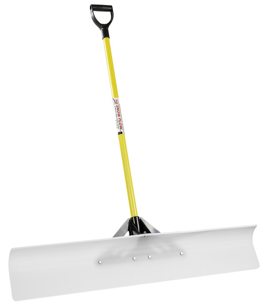 THE SNOWPLOW 50548 Snow Pusher, 48 in W Blade, UHMW Polyethylene Blade, Fiberglass Handle, D-Grip Handle [SKU: ORG9244930]