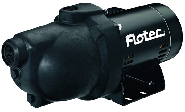 Flotec FP4032 Jet Pump, 9.6/19.2 A, 115/230 V, 1 hp, 1-1/4 in Suction, 1 in Discharge Connection, 25 ft Max Head, 18 gpm [SKU: ORG2017002]